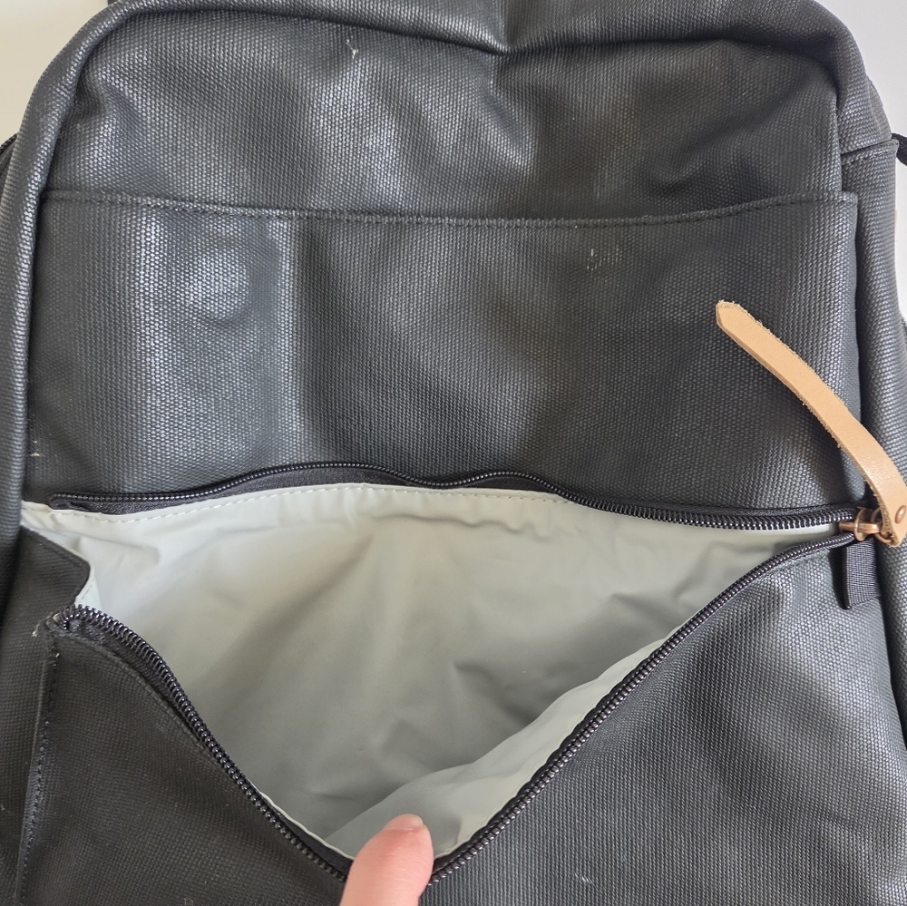 Petunia Pickle Bottom Meta Diaper Backpack in Black Matte Canvas - Picture 9 of 12